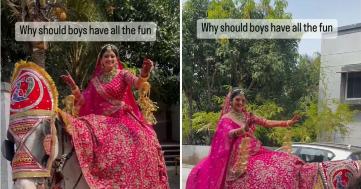 Viral Video जब घोड़ी चढ़कर आई दुल्हन, धांसू एंट्री लेकर बढ़ा दी रौनक