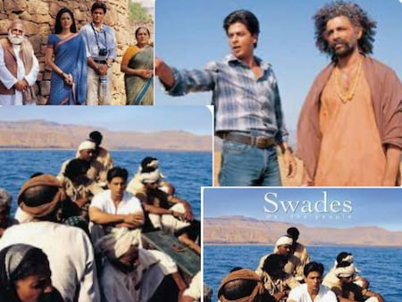  स्वदेश (Swades): शाहरुख खान ने करियर में कई शानदार फिल्में दी हैं. इन्हीं फिल्मों में से साल 2004 में रिलीज हुई फिल्म स्वदेश को भी गिना जाता है. बॉलीवुड के दिग्गज डायरेक्टर आशुतोष गावरिकर की ये फिल्म ना केवल बॉक्स ऑफिस पर सुपरहिट रही बल्कि लोगों के दिलों में बस गई. इस फिल्म के गाने और किरदार लोगों को खूब पसंद आए. महज 22 करोड़ रुपये की लागत से बनी ये फिल्म 34 करोड़ रुपयों से ज्यादा कमाई कर सुपरहिट रही थी. शाहरुख खान के करियर की भी शानदार फिल्मों में से स्वदेश को गिना जाता है. (फोटो साभार-Instagram)