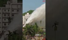 Water Supply Pipe Explodes in Assam Capital Guwahati | #shorts | Viral