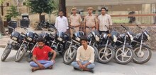 सीकर में वाहन चोर गिरोह के 2 शातिर सदस्य गिरफ्तार, चोरी की 9 मोटरसाइकिल बरामद