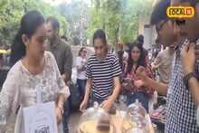 दिल्ली का यह कपल बेच रहा स्पेशल चीज-केक, बार-बार खाने के लिए आ रहे लोग