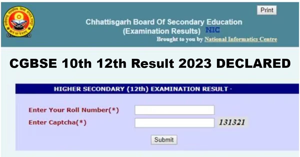 CGBSE 10th, 12th Result 2023 DECLARED: छत्तीसगढ़ बोर्ड ने जारी किया ...