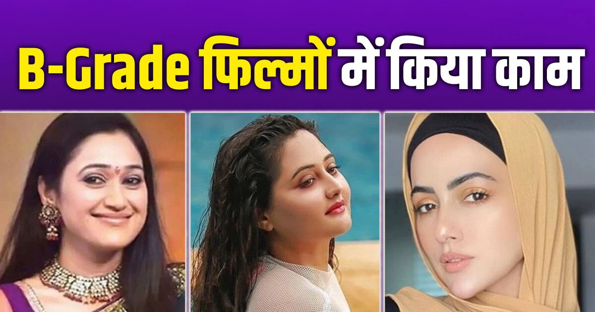 दिशा वकानी से सना खान तक, इन 7 एक्ट्रेस ने किया बी-ग्रेड फिल्मों में काम, 1 टीवी शो ने बदली इनकी जिंदगी