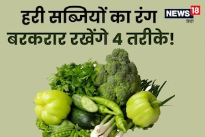 हरी सब्जियों का रंग उतरने नहीं देंगे 4 तरीके, पकाने के बाद भी रहेगा गहरा! फॉलो करें आसान ट्रिक्स