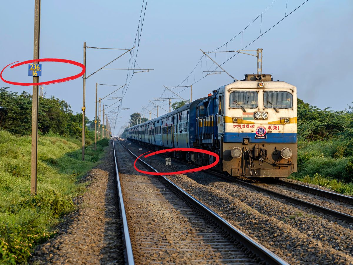 Indian Railway OHE mast