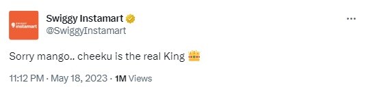 Swiggy Tweet