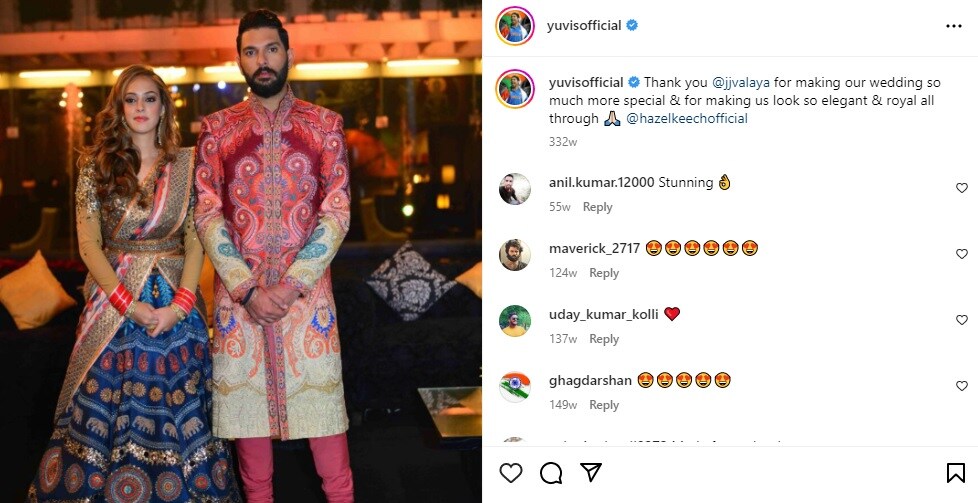 Yuvraj Singh Hazel keech marriage