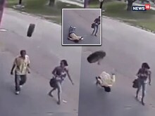 VIDEO: सड़क पर जा रहा था कपल, तभी अचानक दबे पांव CCTV में कैद हुई मौत