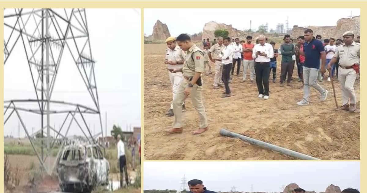 राजस्थान: जमीन के विवाद में अलवर में खूनी जंग, फॉर्च्यूनर कार को फूंका, भारी पुलिस फोर्स तैनात