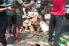 Korba News: बीच सड़क पर ट्रक से गिरी बीयर की बोतलें तो मच गई लूट, देखें Video