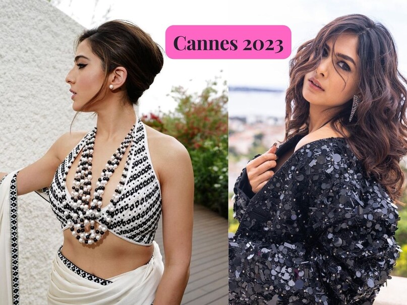 Cannes Film Festival 2023, cannes 2023, cannes details, cannes day 2, cannes sara ali khan, cannes mrunal thakur, cannes 2023 end date, sara look like sharmila tagore, cannes red carpet look, indian celebs at cannes