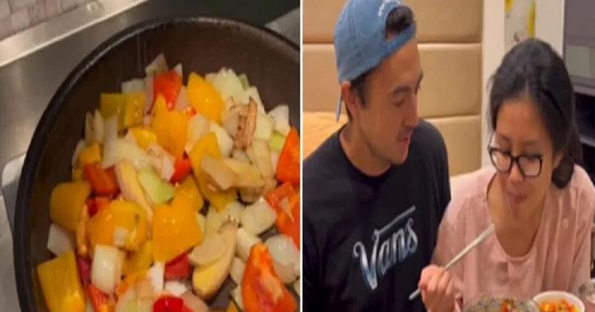 couple eat placenta