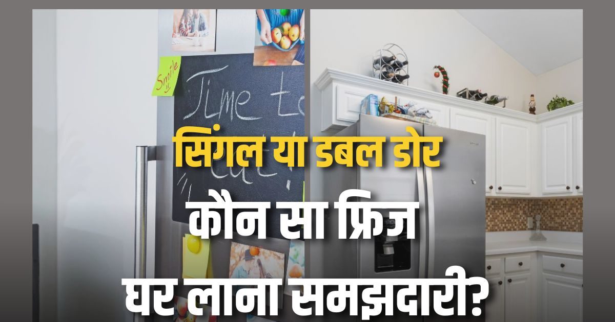 Single या Double Door, कौन सा फ्रिज घर लाने में है फायदा, जानें इनकी