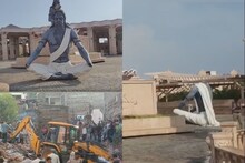 PHOTOS: भीषण आंधी-तूफान ने उज्जैन में बरपाया कहर, महाकाल लोक की मूर्तियां गिरीं, दो लोगों की मौत