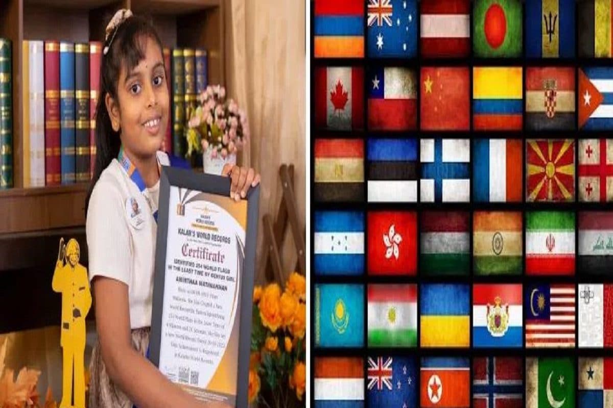 8-year-old Malaysian gains two world records for naming 230 country flags  in 4 mins 38s