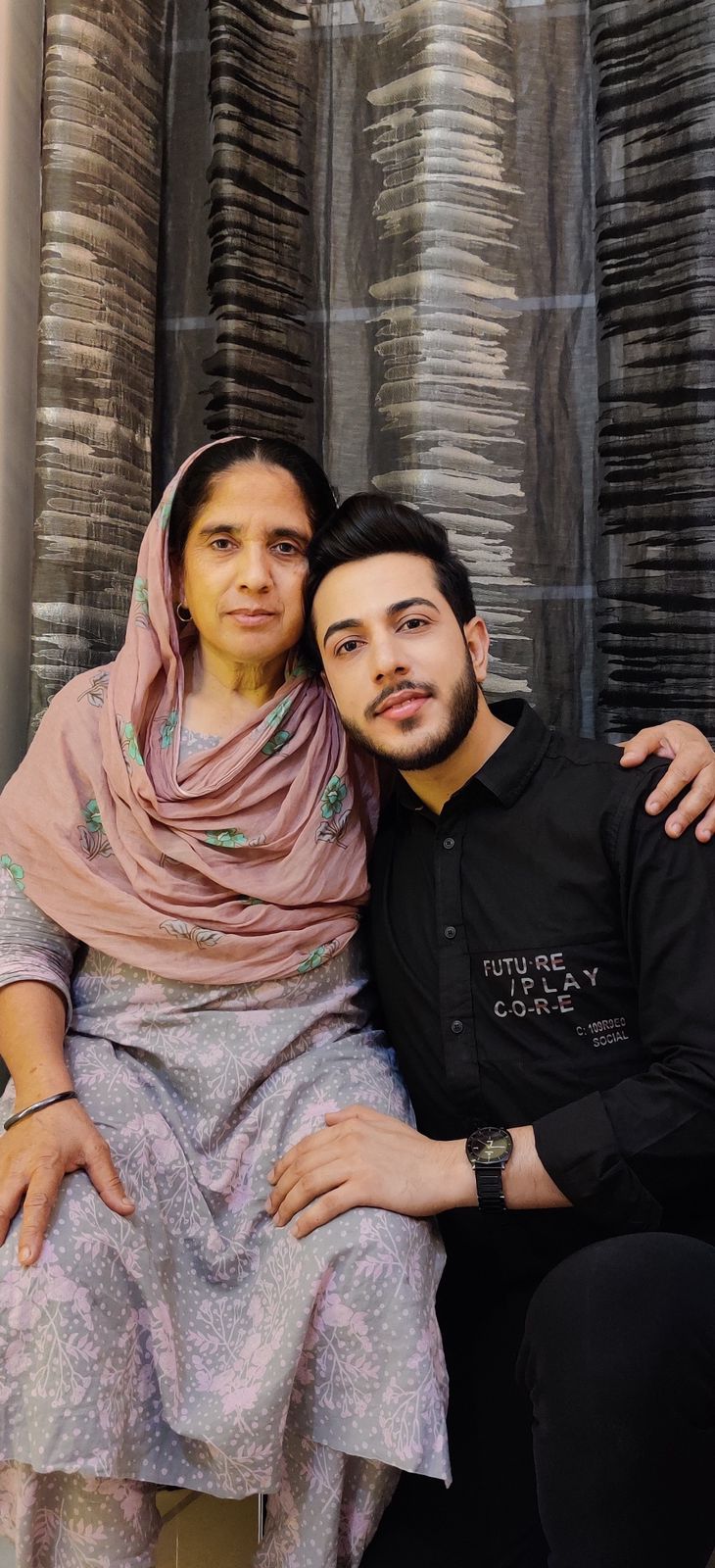 mumtaz with mother