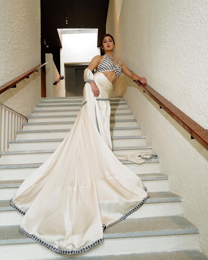 Cannes Film Festival 2023, cannes 2023, cannes details, cannes day 2, cannes sara ali khan, cannes mrunal thakur, cannes 2023 end date, sara look like sharmila tagore, cannes red carpet look, indian celebs at cannes