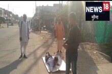 धौरेट बाबा का भक्त भीषण गर्मी में कर रहा दंडवत यात्रा, 80km का सफर कर पहुंचेगा मंदिर