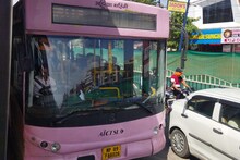 इंदौर की सड़कों पर दौड़ रही 'पिंक आई बस', अब महिलाओं का सफर आसान