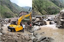 हिमाचल में मौसमः मंडी-कुल्लू में बारिश, शिमला में खिली धूप, धर्मपुर में खड्ड में बही पोकलेन मशीन