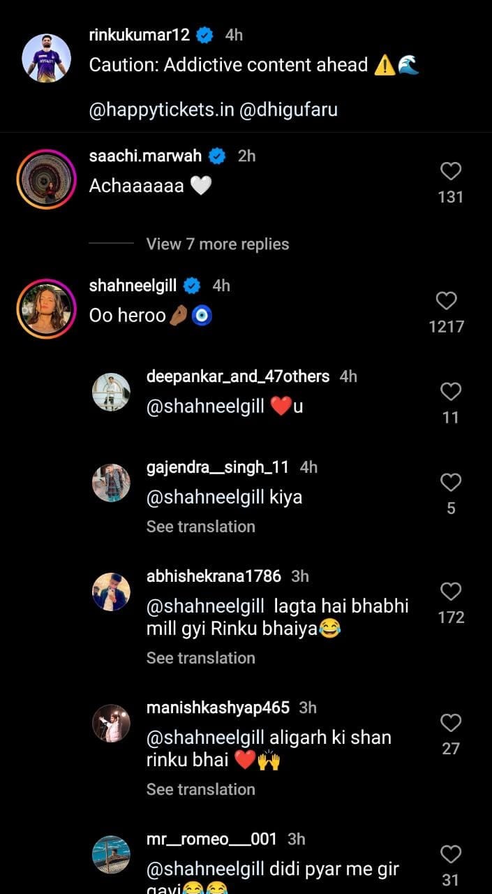 Shahneel Gill Comment 