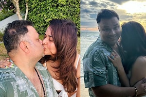 फेमस एक्ट्रेस की Lip-kiss की तस्वीरें वायरल, पति के लिए लिखा, 'मुझे पता है हम आइडल कपल नहीं हैं..लेकिन... '