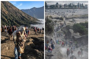 PHOTOS: पता है? यहां मुसलमान की संख्या ज्यादा... लेकिन ज्वालामुखी की पूजा करते हैं हिंदू, चढ़ावा लेकर नाप लेते हैं पहाड़