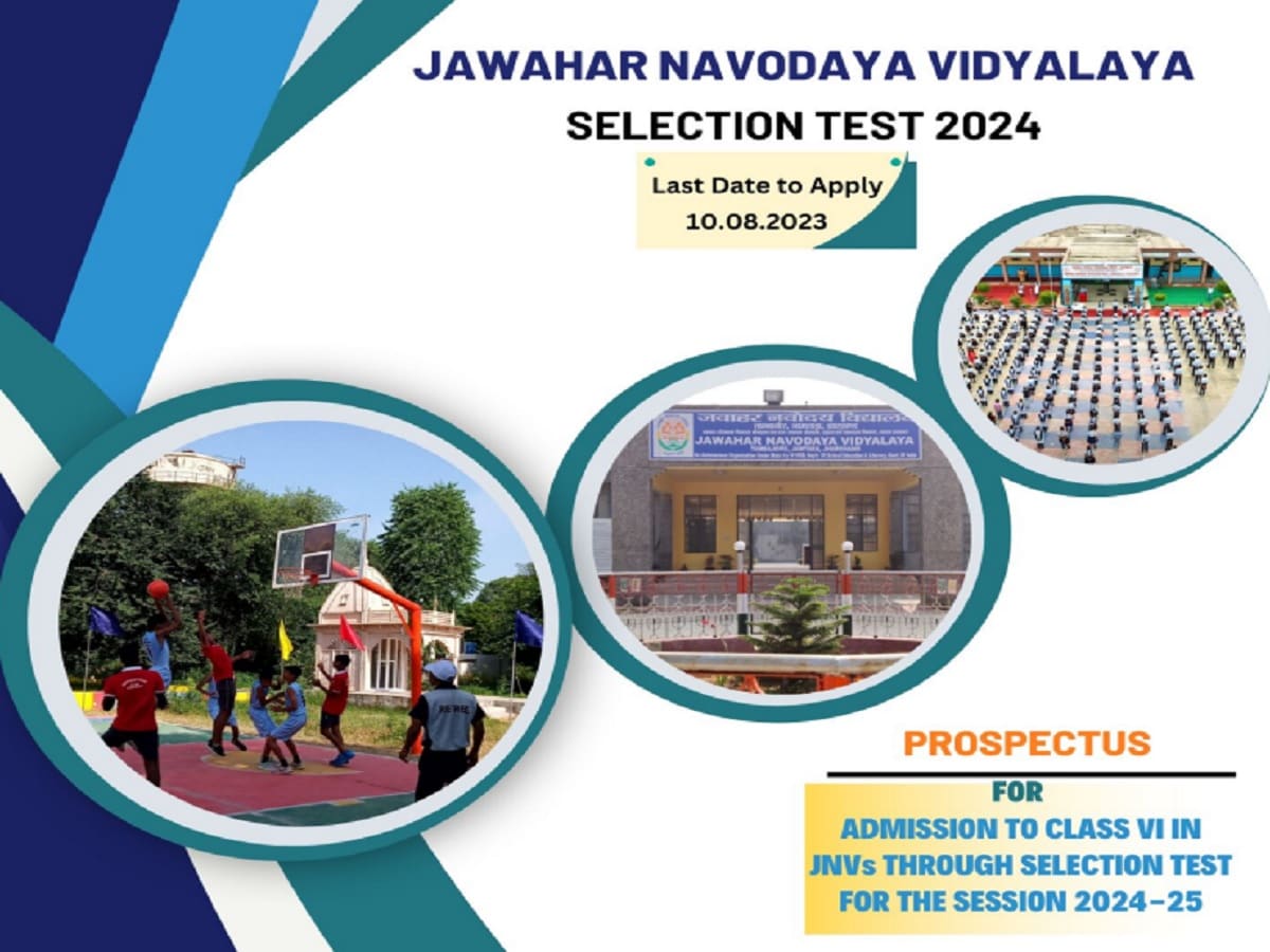 Jawahar Navodaya Vidyalaya Selection Test 2024 Admission To 59 Off