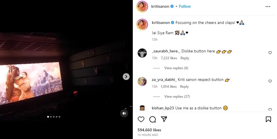 Kriti Sanon, Kriti Sanon latest news, Kriti Sanon instagram, Kriti Sanonshares video, Kriti Sanon view on controversy, Kriti Sanon and adipurush movie, janki aka Kriti Sanon, adipurush latest news, adipurush controversy, om raut, prabhas,