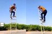 Viral Video: बिना सहारे खड़ी कर दी सीढ़ी, किया कमाल का करतब!