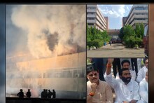 Satpura Bhawan Fire: सतपुड़ा भवन के बाहर कांग्रेस का धरना, जांच करने पहुंची टीम, 3 दिन में रिपोर्ट