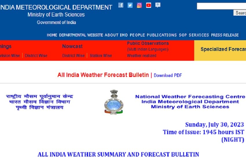 Weather Update Today