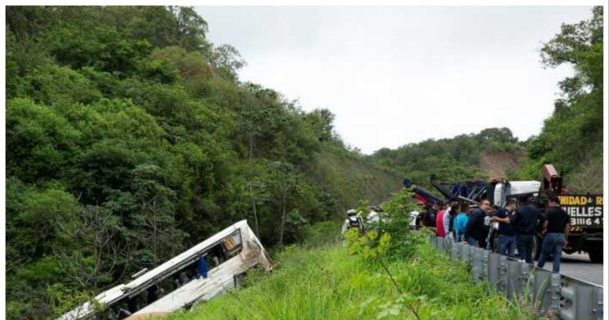 Tragic accident in Mexico, bus fell into ditch, 18 people died, many Indians were also aboard