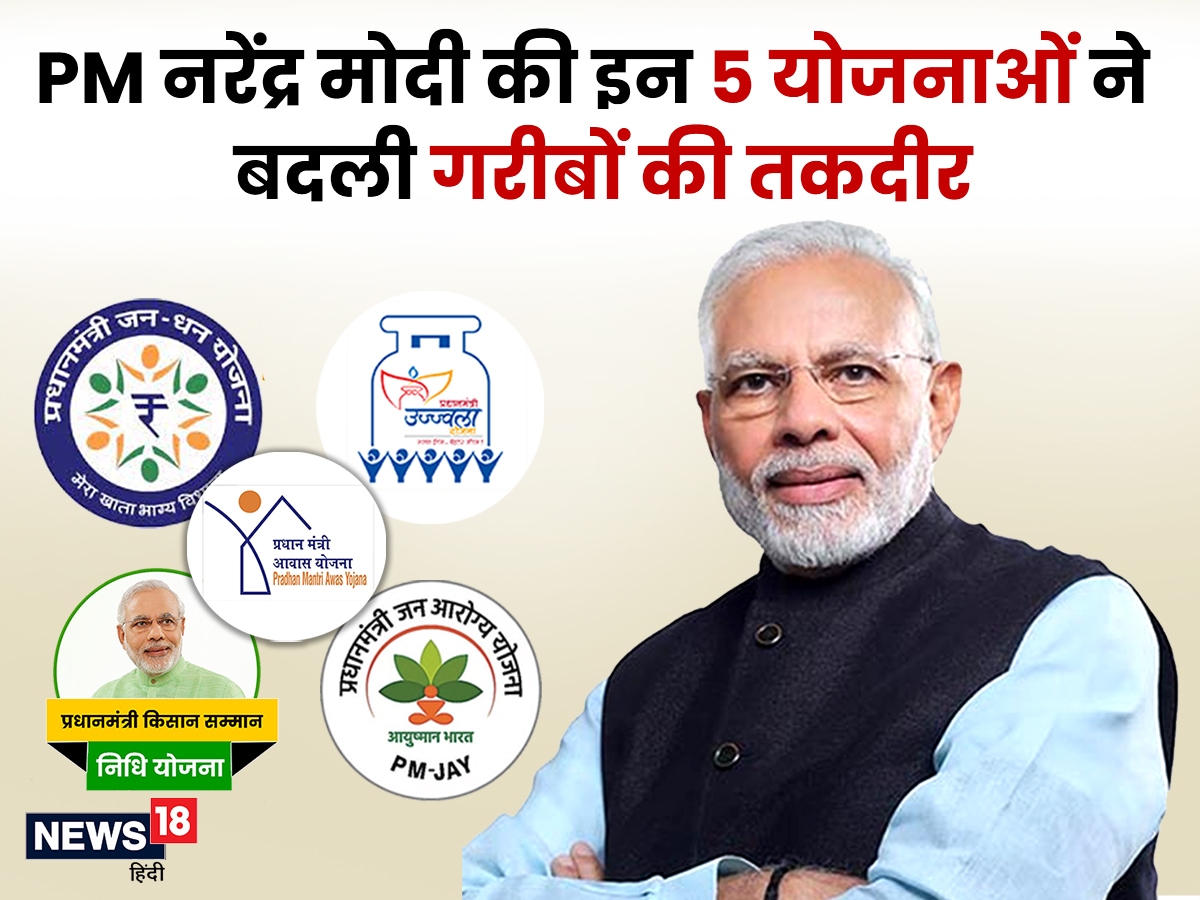 PM Narendra Modi Government 5 schemes which directly benefited the common  people- नरेंद्र मोदी सरकार की वो 5 बड़ी योजनाएं, जिनसे आम लोगों को हुआ सबसे  ज्यादा फायदा, जानें – News18 ...