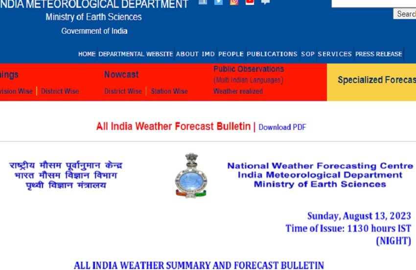 Weather Update Today