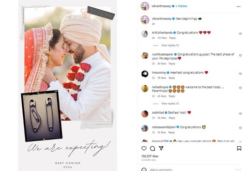 Vikrant Massey, Sheetal Thakur, Sheetal Thakur Pregnant, Vikrant Massey wife Sheetal Thakur Pregnant, vikrant massey to soon become father, 12th fail, vikrant massey Sheetal Thakur marriage, Vikrant Massey wife, Vikrant Massey movies, Vikrant Massey web series, Vikrant Massey broken but beutiful, Vikrant Massey sheetal thakur love story, Vikrant Massey instagram, Vikrant Massey sheetal thakur wedding, Vikrant Massey sheetal thakur wedding photo, Vikrant Massey new web series, Vikrant Massey made in heaven, Vikrant Massey movies on netflix, Vikrant Massey mirzapur, Vikrant Massey upcoming movie