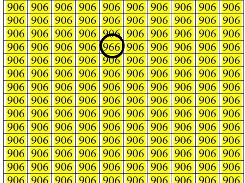 तुम्हाला विषम संख्या, विषम संख्या, 906 मधील विषम संख्या 7 सेकंदात, 906 मधील विषम संख्या, 906 मधील विषम संख्या, ऑप्टिकल इल्यूजन आव्हान, ऑप्टिकल इल्यूजन स्पॉट करू शकता का?