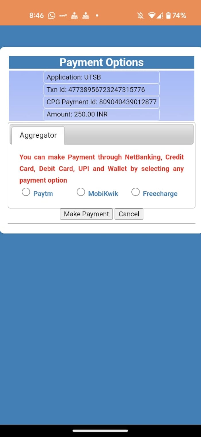 General ticket booking on mobile phone through UTS app choose route