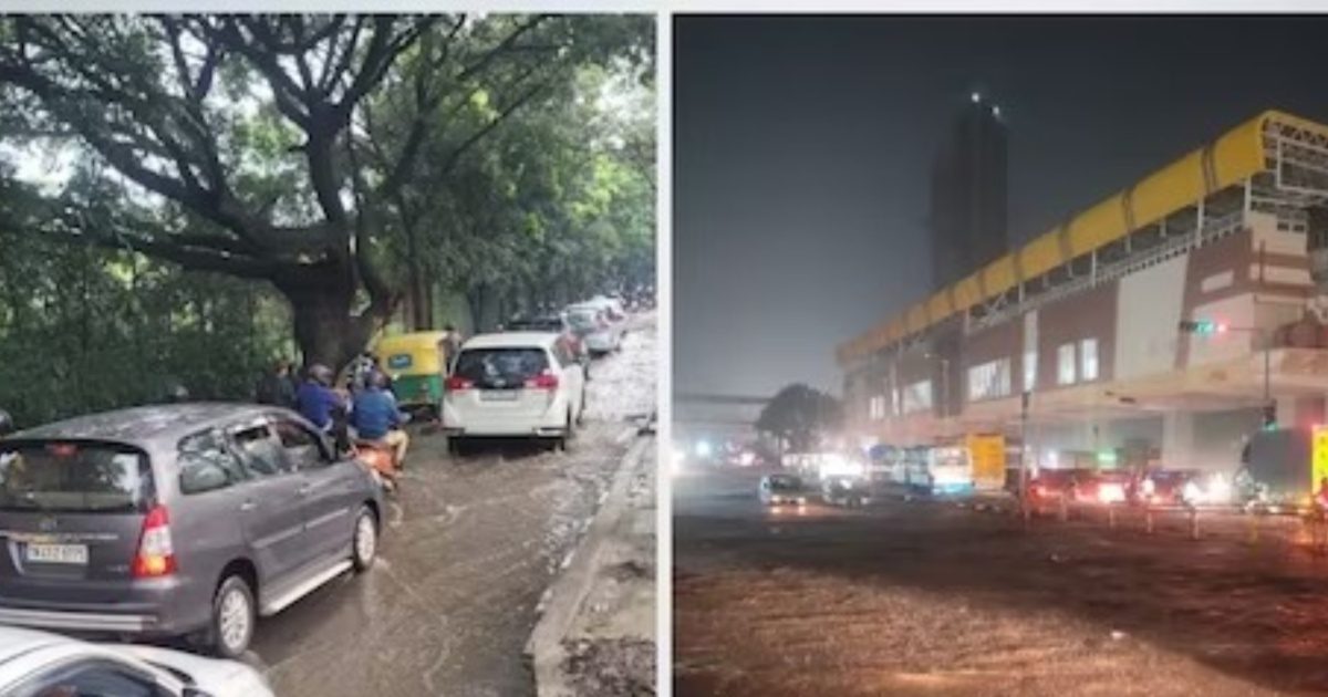 Flooding in heavy rain in Bengaluru! IMD issued warning, traffic police advisory