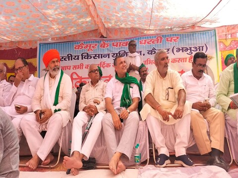कैमूर में आयोजित किसान सभा में राकेश टिकैत भी शामिल हुए. इस दौरान सुधाकर सिंह ने भी किसानों को संबोधित किया. 