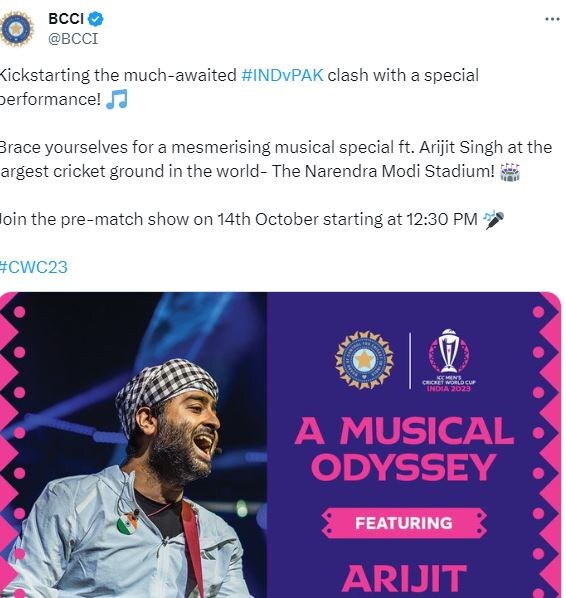 World Cup 2023, IND vs PAK, India vs Pakistan, IND vs PAK World Cup, Team India, IND vs PAK Opening ceremony, Arijit Singh, Shankar Mahadevan, Arijit singh ind vs pak match, Rohit Sharma, Babar Azam, Rohit Sharma Centuries, Cricket News Hindi, Cricket News, Team India, Indian Cricket Team, IND vs PAK match Date, IND vs PAK Venue, Narendra Modi Stadium, वर्ल्ड कप 2023, भारत बनाम पाकिस्तान