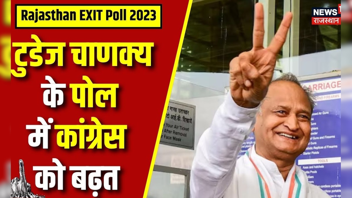 Rajasthan Exit Poll 2023 टुडेज Chanakya के पोल में Congress को बढ़त