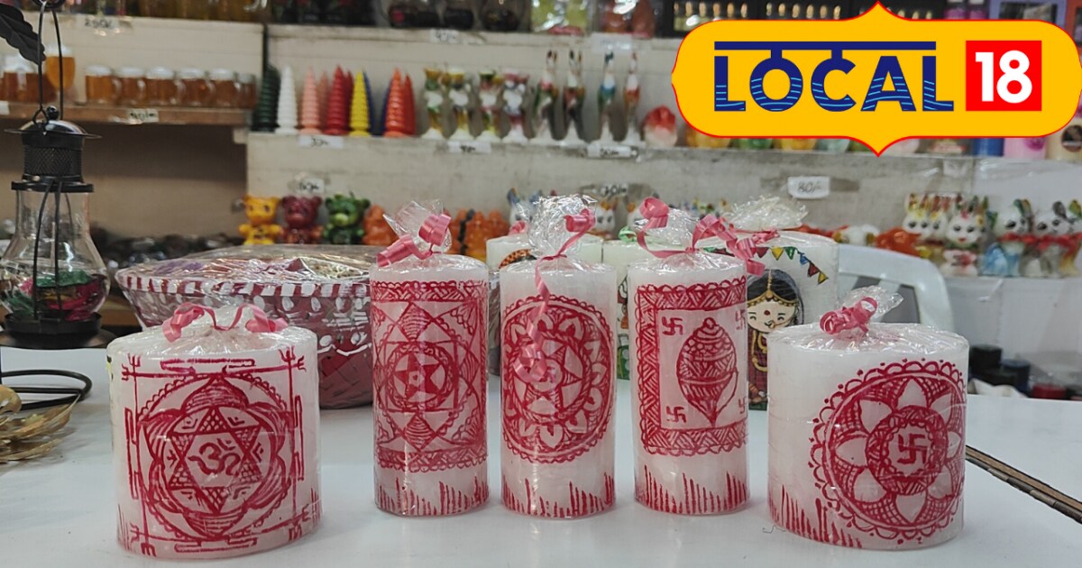 Aipan candles are being made in Nainital for diwali 2023 News18 हिंदी