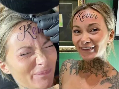 महिला ने माथे पर गुदवाया प्रेमी का नाम, लोग बोले- ‘पछतावा होगा