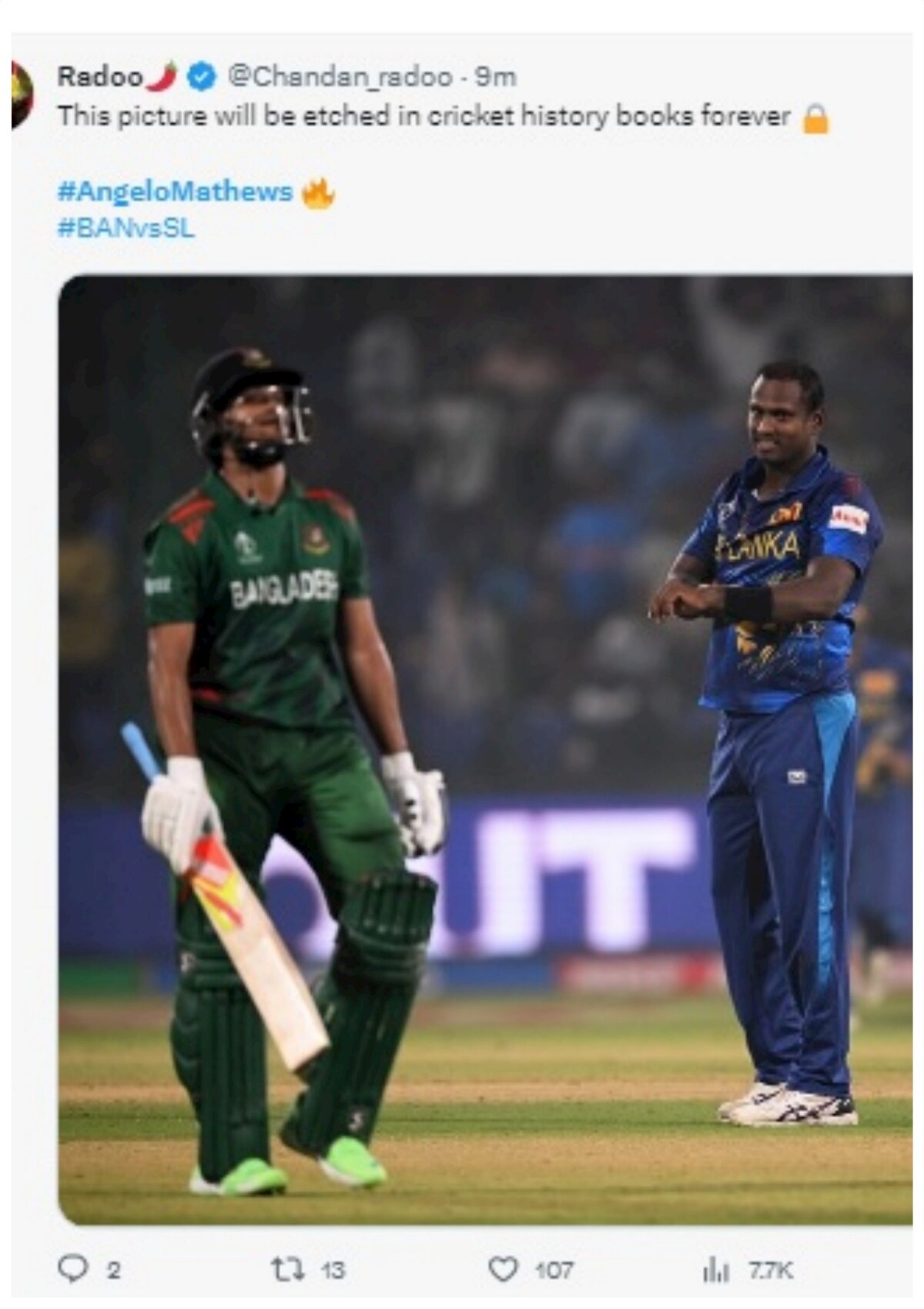 Shakib Al Hasan, Angelo Mathews, Angelo Mathews Timed Out, Najmul Hossain Shanto, Charith Asalanka, Bangladesh, Sri Lanka, Bangladesh vs Sri Lanka, Sri Lanka vs Bangladesh, Timed Out, Timed Out Cricket,