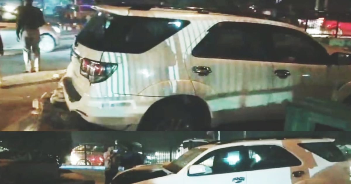 Faridabad Car Accident फॉर्च्यूनर ने 2 लोगों को रौंदा, फिर डिवाइडर