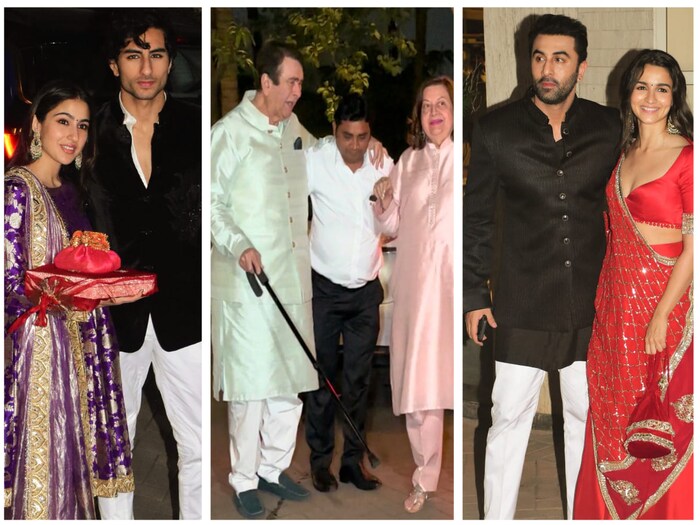 Kareena Kapoor Khan Diwali Bash Randheer Kapoor Alia BHatt Sara Ali Khan