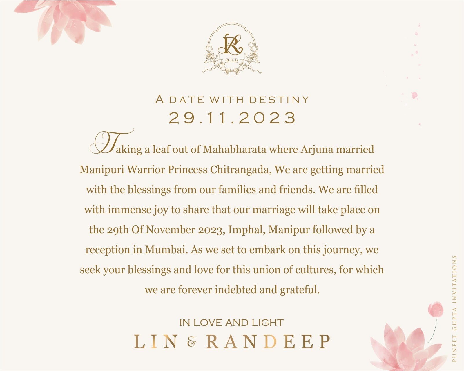 Randeep Hooda, Randeep Hooda News, Randeep Hooda Films, Randeep Hooda wedding, Randeep Hooda and Lin Laishram, Randeep Hooda and Lin Laishram wedding, Randeep Hooda and Lin Laishram tying knot on 29th november, Randeep Hooda and Lin Laishram wedding reception in Mumbai, Randeep Hooda wedding card, Randeep Hooda and Lin Laishram wedding take place in Imphal, who is Lin Laishram, Randeep Hooda age, Randeep Hooda girl friend, Randeep Hooda Family