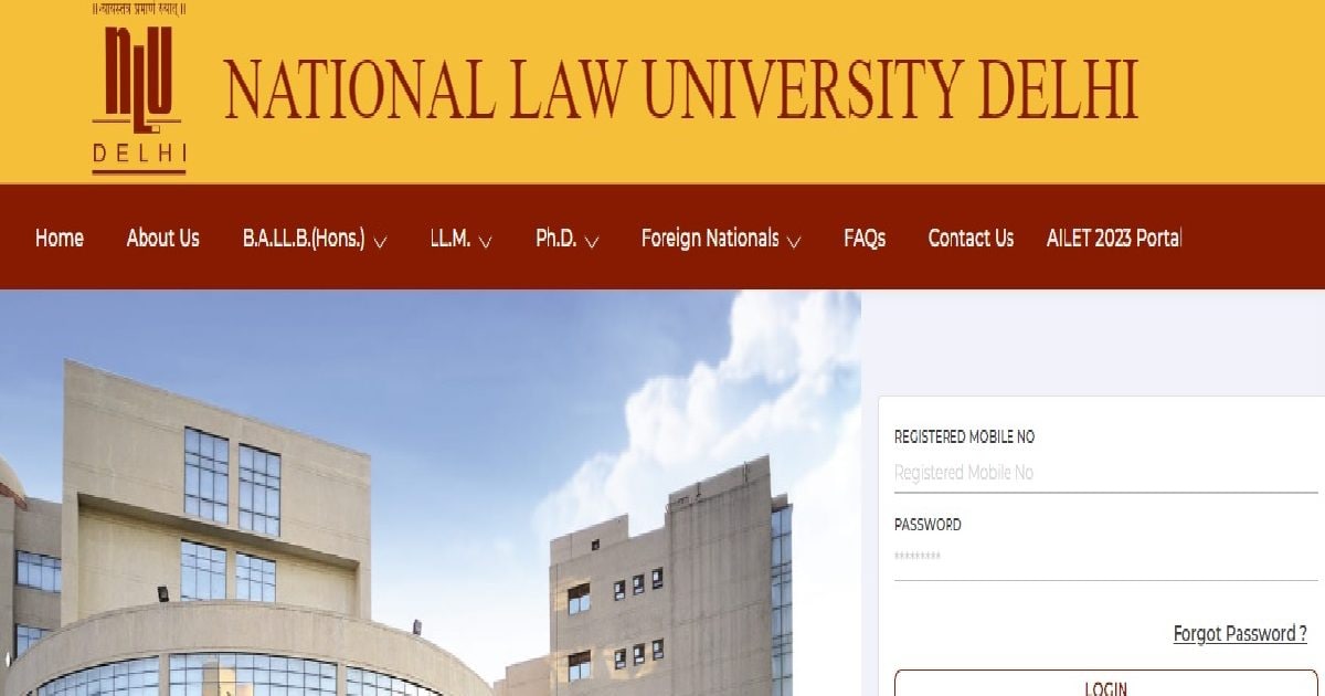 AILET Result 2024 OUT National Law University Delhi released AILET