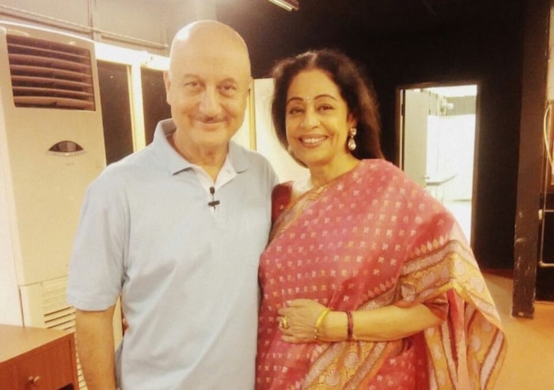 Anupam-Kher-first-Second-Wife-Kirron-Kher Anupam-Kher-first-Second-Wife-Kirron-Kher